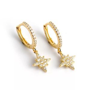 Handmade - 9.25 silver polaris earrings